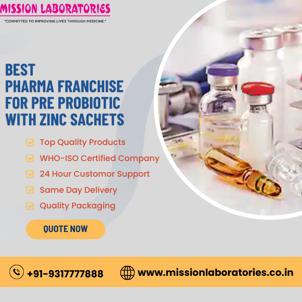 Pharma Franchise for Pre Probiotic with Zinc Sachets